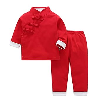red newborn pants