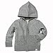 Burt's Bees Baby Baby Sweatshirts, Lightweight Zip-Up Jackets & Hooded Coats, Organic Cotton, Heather Grey Loose Pique, 12 Months