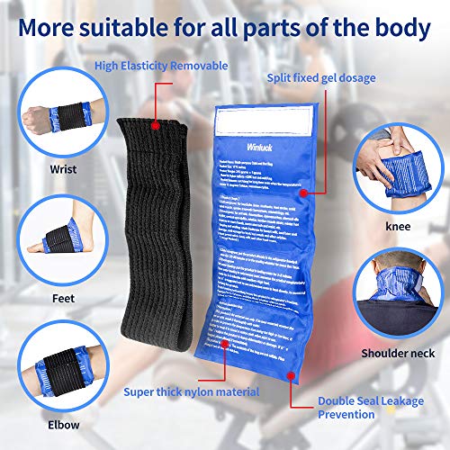 Gel Ice Packs for Injuries Adjustable Wrap for Pain Relief Ice Pack