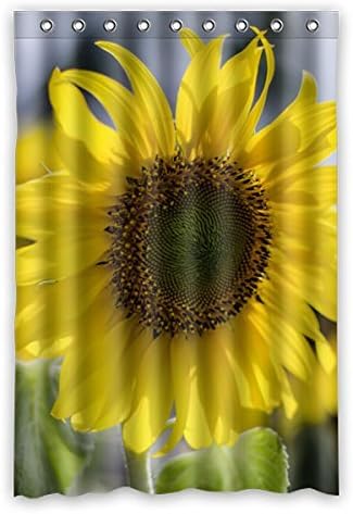 Customized Unique Sunflower Design Waterproof Polyester Fabric Bathroom Shower Curtain 48"x72" (120cm x 183cm)