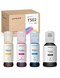 ZIPRINT - Botella de tinta compatible con 664 T664 para ET-2650 ET-16500 ET-2550 ET-3600 ET-2500 ET-4500 ET-2600 (1 negro, 1 cian, 1 magenta, 1 amarillo, 4 unidades)