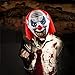 UNOMOR Halloween Scary Clown Mask with Red Hair for Adults Costume Party