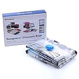 SONGMICS 2 Pack Jumbo Space Saver Bags Vacuum Seal Storage Bags Largest Size 35 3/8