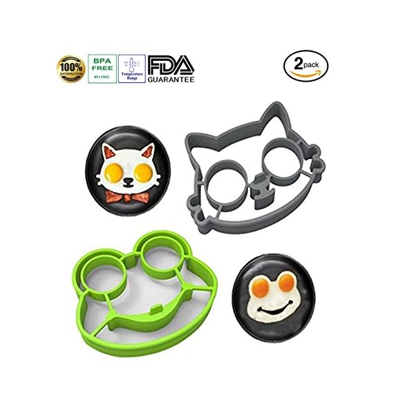 Tenta Kitchen Silicone Egg Ring Mold Pancake Mold Set Rabbit