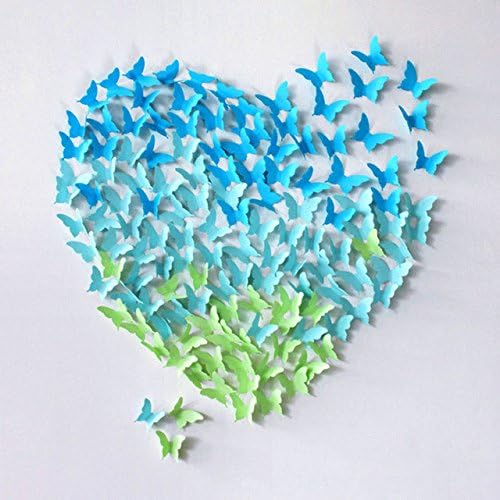 135 PCS 3D Butterfly Removable Mural Wall Stickers Wall Decal DIY Decor for Bedroom