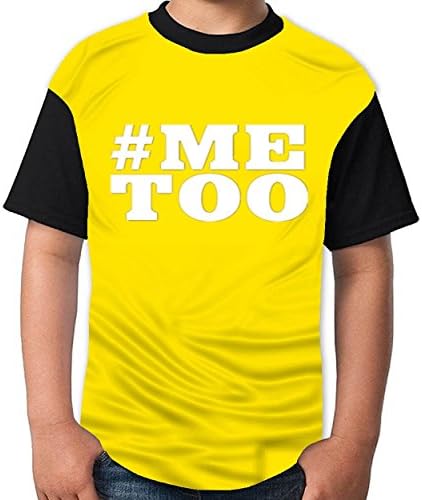 Saygoodbye #Metoo Tshirt Printed Cotton Boys T-Shirts Fashion Boys Tee Gold