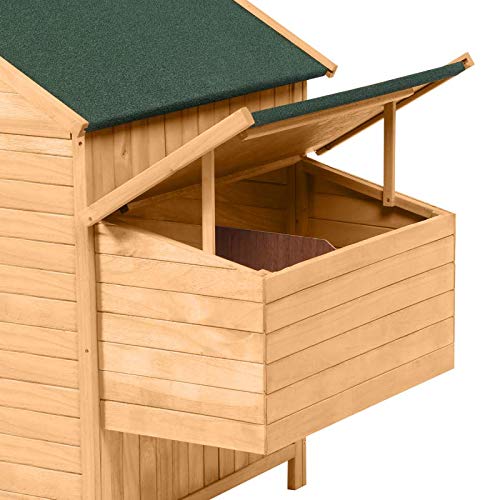 IDMarket - Poulailler Chalet en Bois 8 à 12 Poules avec pondoir