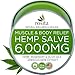 Premium Hemp Balm - Ultra Strong Natural Pain Relief - 20000mg Hemp Extract - Rosemary & Hemp Oil - Anti-Inflаmmаtory for Joint, Muscle, Arthritis Pain - Fast Acting Hemp Salve - Made in USA - Non-GMO