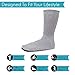 Diabetic Socks Mens Cotton 3-Pack Crew Grey By DEBRA WEITZNER, Mens 10-13