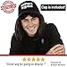 ALLAURA Wayne Wig with Wayne's Cap World Hat | Compatible with Wayne's World Wig and Hat | Mullet Costume Wigs For Men 80s Heavy Metal Rocker Wig 1980s Black Mullet Wig —80s Couples Halloween Costumes