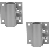 DYUEXI Heavy Duty Dock Pipe Holder &ndash; Hot-Dip Galvanized Boat Deck Hardware for Floating Docks &ndash; 2.2" ID Side Leg Bracket &ndash; 1/4" Thick Steel Rust Resistant Boat Dock Guards (2 Pack Dock Pipe Holder)