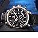 BENYAR Chronograph Waterproof Watches Business and Sport Design Black Leather Band Strap Wrist Watch for Men (Brown Silver Black)