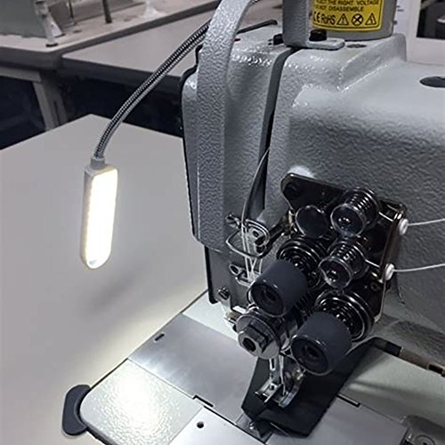 JANSANE Sewing Machine Light LED Lighting (30LEDs) Portable Multifunctional Flexible Gooseneck Arm Work Lamp with Magnetic Mounting Base for Workbench Lathe Drill Press