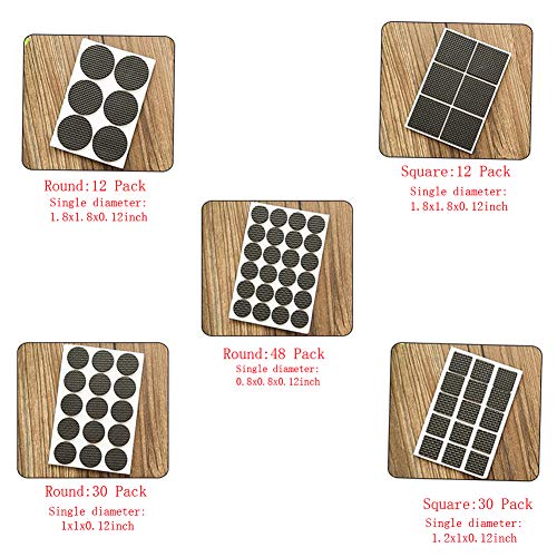 Non Slip Furniture Pads Furniture Pads Furniture Gripper Felt Furniture Pads 132 Piece! Felt Pads Furniture Feet All Sizes Furniture Floor Protectors for Keep in Place Furniture & Furniture Stoppers - Thumbnail 5