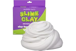 SCS DIRECT Maddie Rae's Slime Clay - Non-Toxic, No Mess Clay Foam Formula for Unique Creamy Butter Effects, Great for Arts & Crafts, Slime Glue Making Supplies - Compare to Daiso -School Projects, Gifts for Kids
