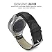 Gear S2 Watch Band, MoKo Premium Soft Genuine Leather Crocodile Pattern Replacement Strap for Samsung Gear S2 SM-R720 & SM-R730 Smart Watch (NOT FIT Gear S2 Classic SM-R732 / R735 Version), BLACK
