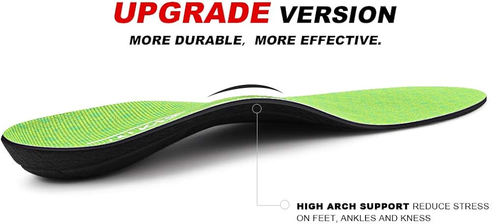 Plantar Fasciitis Feet Insoles Arch Supports Orthotics Inserts Relieve Flat Feet, High Arch, Foot Pain: Shoes