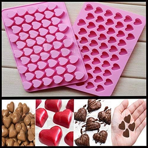Napravi Rs Ustensiles A Patisserie Patisserie 1 Paquet Gateau Gelee Pour Decoration De Fete Chocolat Moules En Silicone En Forme De Cœur Rose En Silicone Pour Glacons Pour La Saint Valentin Gateau Bonbons