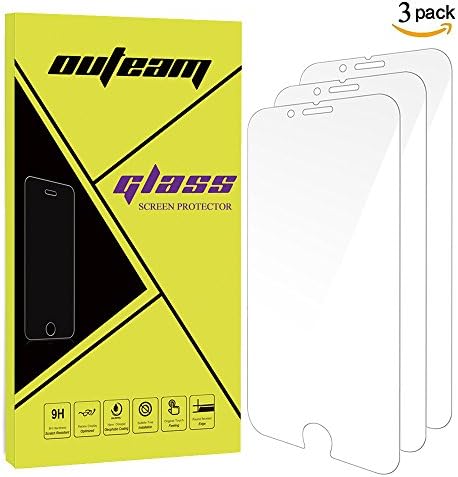 iPhone 7 Plus Screen Protector,3 Pack iPhone 7 Plus Tempered Glass Screen Protector for Apple iPhone 7 Plus 0.26MM Thickness 9H Hardness 5.5 inch Screen Protector (iPhone 7 Plus)
