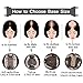 Human Hair Crown Topper Top Hairpieces for Women Clip in Toupee with Thinning Hair Middle Part Hand-made Silk Base at Middle&PU Around Wiglet(10
