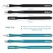 Evolva Future Technology Newly Released Elegant Dual Side Stylus Pen with Extra Long Expectancy Infinite Renewable Spring Disc Tip and Micro-knit Hybrid Fiber Tip (2 pack - Black + Blue)
