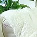 CaliTime Super Soft Blanket Throw for Couch Sofa Bed Elegant Cozy Plush Warm Faux Fur Solid Color 60 X 80 Inches Ivory