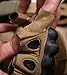 REEBOW GEAR Military Fingerless Hard Knuckle Tactical Gloves Half Finger for Motorcycle Driving Riding Army Gear Sport Shooting Airsoft Paintball Tan S