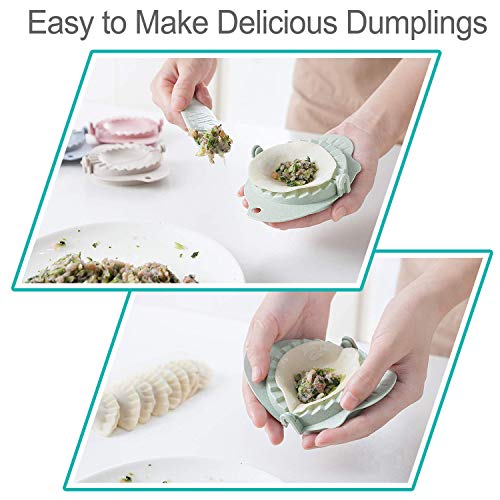 Simptech Dumpling Maker 4 Packs Set, Empanada Press/Ravioli Maker Cutter/Dumpling Mold, Environmentally Friendly Degradable Materials, Kitchen Accessories(8cm/3.15" Size)