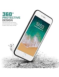 kilponen Battery Case for iPhone 6s  6 8  7, 6000mAh Portable Rechargeable Charging Case Extended Battery Pack for iPhone 8 7 6s 6 (4.7 inch) Protective Backup Charger Case-Black