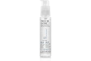 GIOVANNI ECO CHIC Frizz Be Gone - Super Smoothing Anti-Frizz Hair Serum, Adds Shine, Seals in Color, Infused with Natural Botanical Ingredients, Salon Quality, No Parabens - 2.75 fl oz (1 Pack)