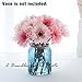 Gerbera Daisy Artificial Flowers for Home Decor 7 Stems Silk Daisies Flower for Wedding Bouquet Living Room Office Party DIY Decoration (Pink)