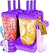 Popsicle Molds with Sticks Ice Pop Maker | 6 Pieces BPA Free w/Silicone Funnel and Cleaning Brush and 1 Extra Silicone Lid and Recipes E-book by Lebice