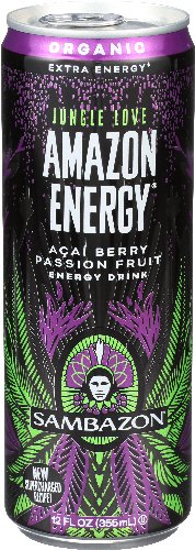 Sambazon Jungle Love Amazon Energy Acai Berry Passion Fruit, 12 oz