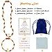Baltic Amber Teething Necklace + Amber Teething Anklet Set for Baby (Unisex - Cognac/Milk - 12.5 Inches / 5.5 Inches) - 100% Authentic Amber Necklace & Amber Teething Bracelet for Infant & Toddler