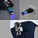 Portable Mini Keychain Flashlight USB Rechargeable Pocket Mini-Torch Ultra Bright Waterproof Pendant Light Lamp Gifts ABS Multicolor For Home Outdoor Activities or Emergencies Green