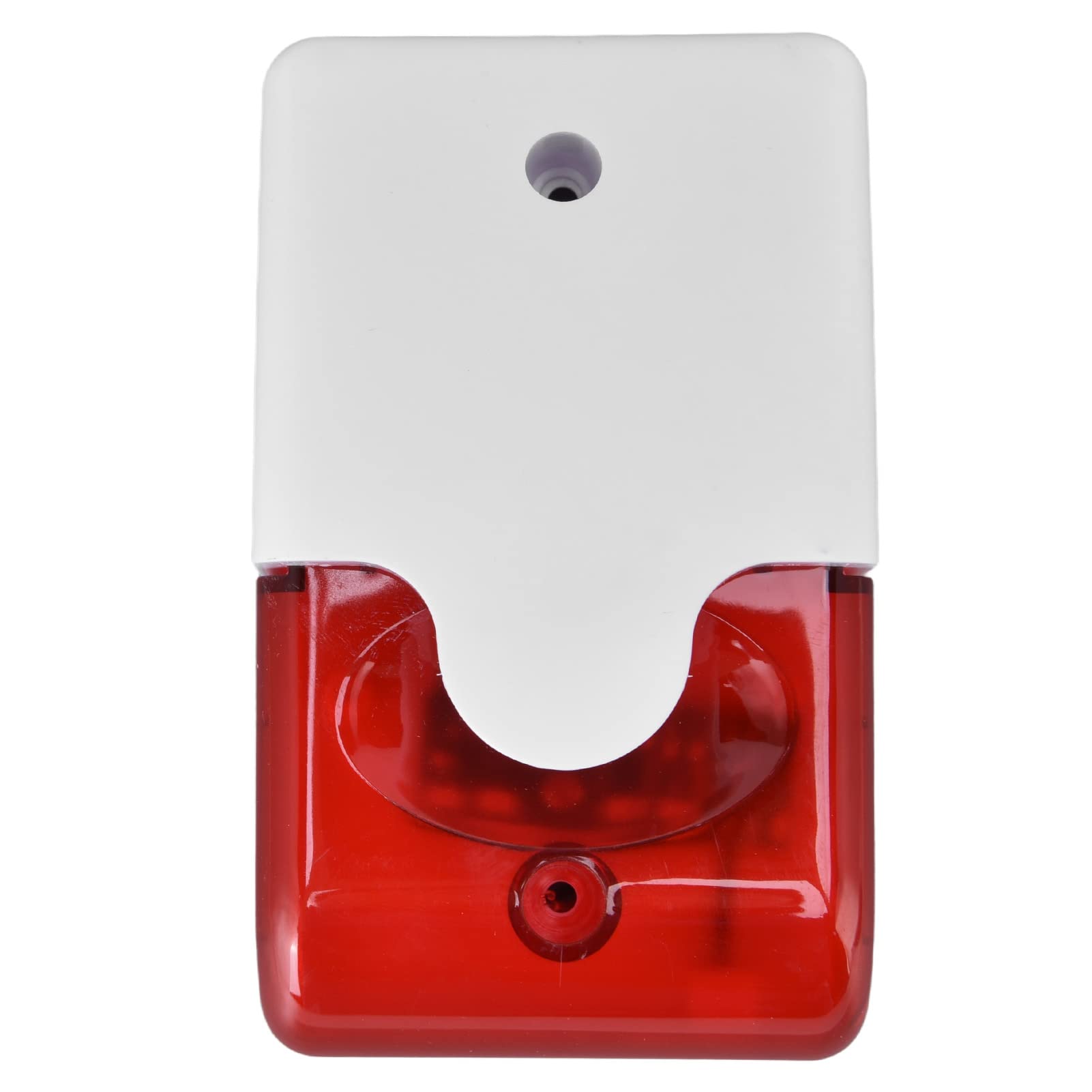 plplaaoo Wired Alarm System,Home Alarm Systems, DC12V Mini Strobe Siren Wired Alarm, Easy Installation Strobe Flashing Light Horn Flash Sound Siren for Indoor Outdoor Warning