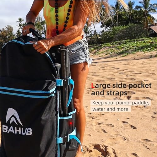 Abahub Mochila para Tabla de Sup,Mochila para Surf Board y Stand Up Paddling Board Inflable,Gran Capacidad y Portátil,Accesorios para Tabla Sup,Diseño Ergonómico Que Reduce la Carga,Correa Cómoda