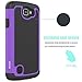 OEAGO LG K4 LTE Case, LG Spree Case, LG Rebel LTE Case Cover Accessories - Shock-Absorption Dual Layer Defender Protective Case Cover for LG K4 LTE/LG Spree/LG Rebel LTE/LG Optimus Zone 3 - Purple