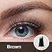 Microblading Tattoo Eyebrow Pen Waterproof, Long Lasting Smudge-Proof Natural Hair-Like Defined Brows All Day (Brown)