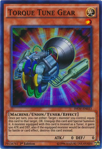 Yu-Gi-Oh! - Torque Tune Gear (INOV-EN033) - Invasion: Vengeance - 1st Edition - Super Rare