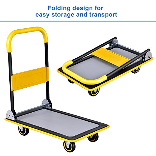 3 Goplus+Folding+Platform+Rolling+Flatbed