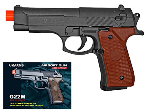UKARMS G22M METAL Spring Airsoft Gun - 92F Tactical Pistol