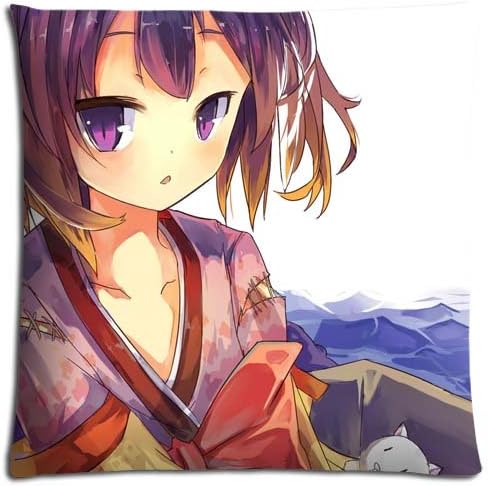 Zippered Polyester + Cotton New Super-soft No Game No Life Sofa Pillow Covers Cases 18x18 inch 45x45 cm