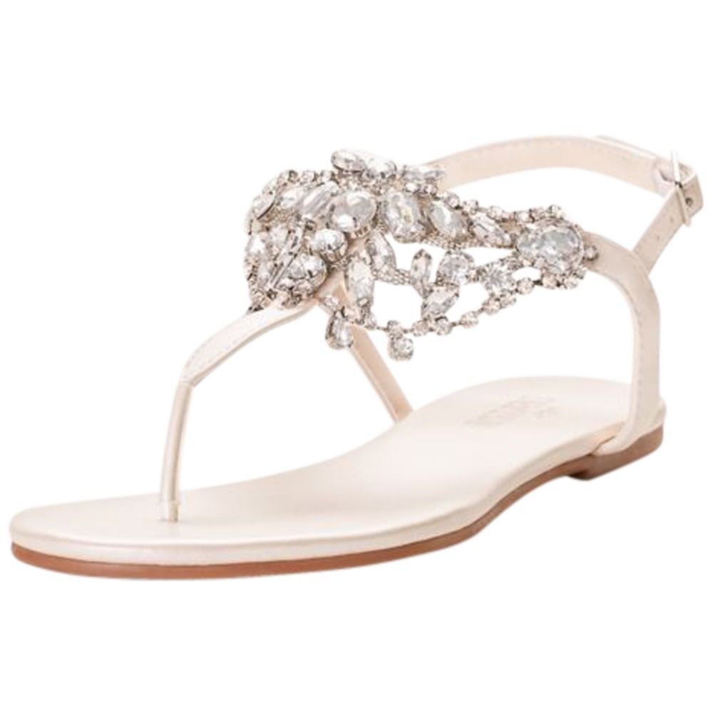 CrystalEmbellished TStrap Thong Sandals Style Waverly