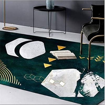 Carpet Carpet Bedroom Abstract Dark Green Gray Gold