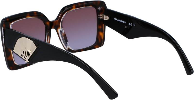 KL6126S 242 Dark Tortoise Sunglasses Woman Acetato, Modified Rectangle, 52