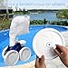 DTH-PANDA Polaris Wheel Screw Pool Cleaner Part for 180/280 Pool Cleaner Replacement Parts C55 C-55, White(Pack of 8 Screws)