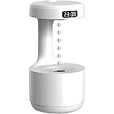 JIEHET Humidifiers for Bedroom, 800ml Cool Mist Air Humidifie, Anti-Gravity Digital Humidifier with LED Display, Quiet Knob C