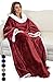 Catalonia Sherpa Wearable Blanket with Sleeves Arms, Comfy Sleeved TV Wrap Blanket, Large Snuggly Throw for Women and Men, Gift for Her