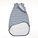 Woolino Merino Wool and Organic Cotton Baby Sleep Bag - 4 Season Classic Sleep Sack for Baby - Two-Way Zipper Sleeping Bag for Baby and Toddler - 6-18 Months - Navy Blue